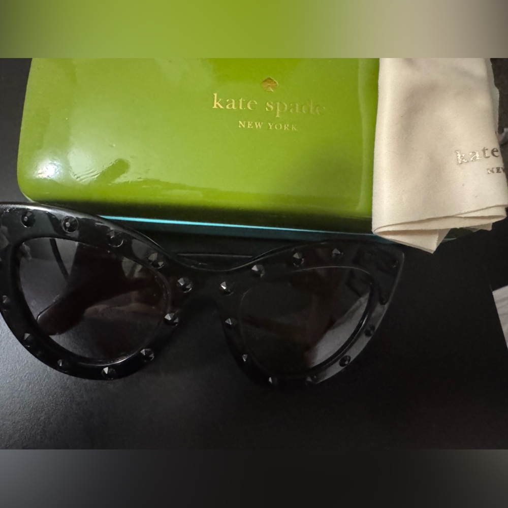 Kate Spade Black Studded Sunglasses
